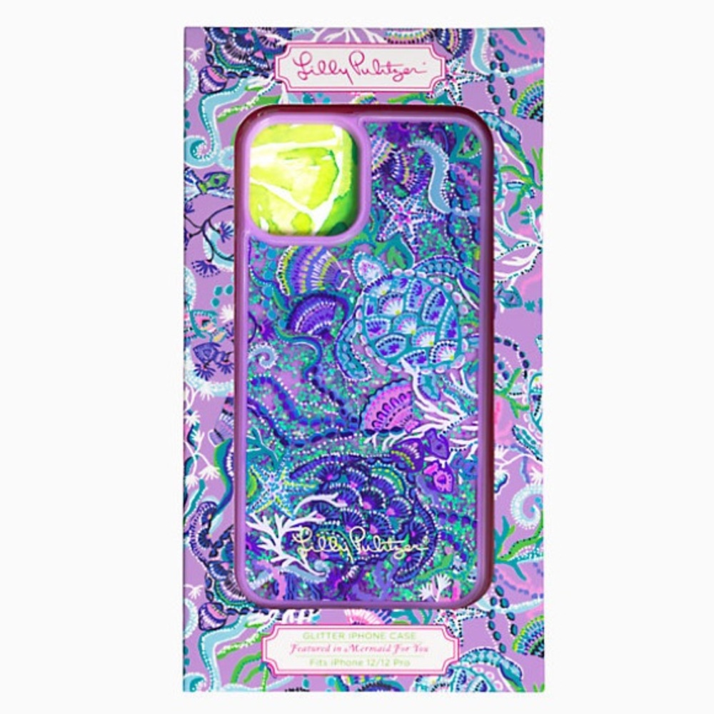 Lilly Pulitzer iPhone 12 Pro Glitter Case